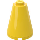 LEGO Yellow Cone 2 x 2 x 2 (Solid Stud)