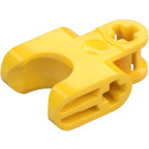 LEGO Yellow Connector 2 x 3 with Ball Socket and Smooth Sides and Rounded Edges (93571)