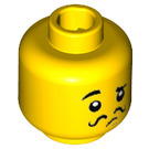 LEGO Gelb Connoisseur Minifigure Kopf (Einbau-Vollbolzen) (3626 / 32634)