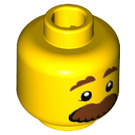LEGO Geel Corn Cob Guy Minifigure Hoofd (Verzonken Solid Stud) (3626 / 32614)