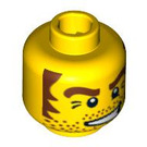 LEGO Yellow Cowboy Head (Safety Stud) (3626 / 88022)