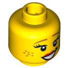 LEGO Yellow Cowgirl Head (Recessed Solid Stud) (3626 / 10765)