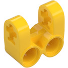 LEGO Żółty Przechodzić Blok 2 x 2 Split (Oś / Twin Pin) (41678)