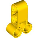 LEGO Geel Kruis Blok 2 X 3 met Vier Pin gaten (32557)