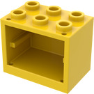 LEGO Gelb Schrank 2 x 3 x 2 mit versenkten Bolzen (92410)