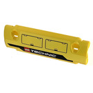 LEGO Yellow Curved Panel 11 x 3 with 2 Pin Holes with LEGO TECHNIC logo and hatches - Right Sticker (62531)