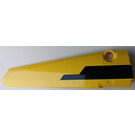 LEGO Yellow Curved Panel 6 Right with Black Stripe Sticker (64393)