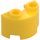 LEGO Amarillo Cilindro 1 x 2 Mitad (68013)