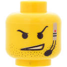 LEGO Yellow Dash Head (Safety Stud) (3626)