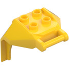 LEGO Keltainen Design Palikka 4 x 3 x 3 jossa 3.2 Shaft (27167)