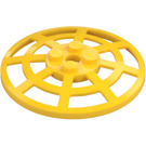 LEGO Gul Dish 6 x 6 Webbed (fyrkantig hållare under) (4285 / 30234)