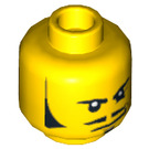 LEGO Geel Doctor Rodney Rathbone Hoofd (Verzonken Solid Stud) (3626 / 10746)