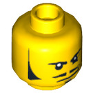 LEGO Yellow Doctor Rodney Rathbone Head (Recessed Solid Stud) (3626 / 10746)