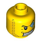 LEGO Yellow Dollar Bill Head (Safety Stud) (3626 / 86703)