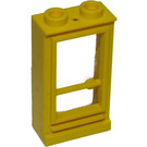 LEGO Gelb Tür 1 x 2 x 3 Links mit Gestüt öffnen mit Loch