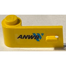 LEGO Yellow Door 1 x 3 x 1 Left with 'ANWB' and Blue Logo Sticker (3822)