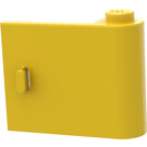 LEGO Jaune Porte 1 x 3 x 2 Droite avec charnière solide (3188)