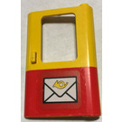 LEGO Gelb Tür 1 x 4 x 5 Zug Recht mit Postal Horn Aufkleber (4182 / 42819)