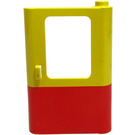 LEGO Giallo Porta 1 x 4 x 5 Treno Destra con Rosso Parte inferiore Metà (4182)