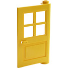 LEGO Amarillo Puerta 1 x 4 x 5 con 4 Paneles con 1 punto en pivote