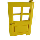 LEGO Amarillo Puerta 1 x 4 x 5 con 4 Paneles con 2 puntos en pivote (3861)