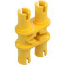 LEGO Amarillo Doble Pin con Perpendicular Axlehole (32138 / 65098)