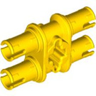 LEGO Yellow Double Pin with Perpendicular Axlehole (32138 / 65098)