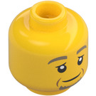 LEGO Yellow Dr. Barnaby Wylde Minifigure Head (Recessed Solid Stud) (3626 / 98832)