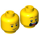 LEGO Gelb Dr. McScrubs Minifigure Kopf (Einbau-Vollbolzen) (3626 / 16149)
