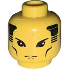 LEGO Yellow Dragon Fortress Guard Head (Safety Stud) (3626)
