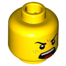 LEGO Gelb Drachen Suit Guy Minifigure Kopf (Einbau-Vollbolzen) (3626 / 37666)