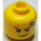 LEGO Yellow Dragons Rising Kai head (Recessed Solid Stud) (3274)