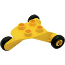 LEGO Yellow Duplo 3-wheel Frame (6356)