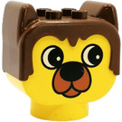 LEGO Geel Duplo Bear Hoofd, Barnaby Bear