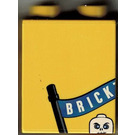 LEGO Yellow Duplo Brick 1 x 2 x 2 with Bricktober Week 3 without Bottom Tube (4066)