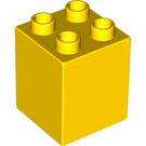 LEGO Geel Duplo Steen 2 x 2 x 2 (31110)