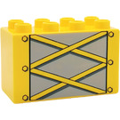 LEGO Yellow Duplo Brick 2 x 4 x 2 with Girders (31111 / 60826)
