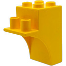 LEGO Yellow Duplo Brick demi-arch