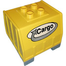 LEGO Yellow Duplo Code Pallet Lower P.2 (42400)