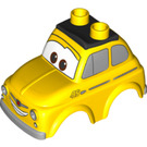 LEGO Gelb Duplo Luigi Auto oben 4 x 6 (33593)