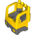 LEGO Duplo Gelb Truck Cab mit Gelb Headlights (48124)