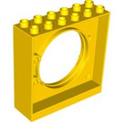 LEGO Gelb Duplo Mauer 2 x 6 x 5 mit Loch (31191)