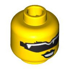 LEGO Yellow Dyna-Mite Head (Safety Stud) (3626)