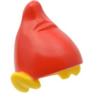 LEGO Gelb Ohren mit rot Elf Hut (39182)