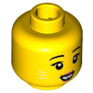 LEGO Yellow Easter Bunny Woman Minifigure Head (Safety Stud) (3626 / 67437)