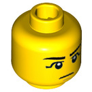 LEGO Yellow Egyptian Warrior Minifigure Head (Safety Stud) (3626 / 19147)