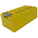 LEGO Amarillo Electric 9V Batería Caja 4 x 8 x 2.3 con Parte inferior Tapa (4760 / 73955)