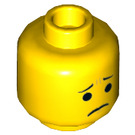 LEGO Gelb Emmet Minifigure Kopf (Einbau-Vollbolzen) (3626 / 20719)