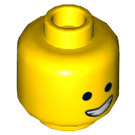 LEGO Amarillo Emmet Minifigura Cabeza (Espiga sólida hueca) (3626 / 44179)