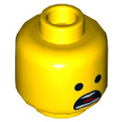 LEGO Gelb Emmet Minifigure Kopf (Einbau-Vollbolzen) (3626 / 47640)